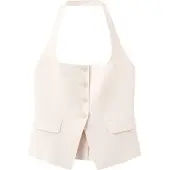 Mango Gilet de costume 'Boreli' blanc