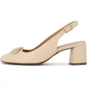 Kazar Escarpins à bride arrière beige