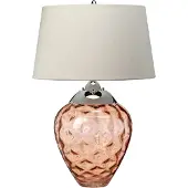 Quintiesse LED Lampe de table, nickel, acier, verre, beige, H 71,5 cm