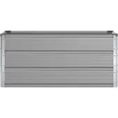 vidaXL Jardinière Gris Clair 100 X 50 X 45 Cm Acier Galvanisé