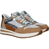 Tamaris Baskets basses 'Veterschoenen Laag' cognac