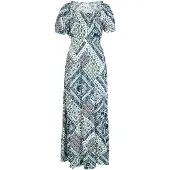 Apricot Robe d’été bleu