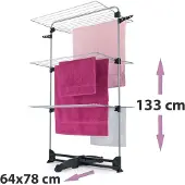 Tomado Storm Droogrek 34 m Drooglente Zilver/Zwart