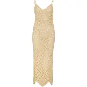 Apricot Robes en maille chamois