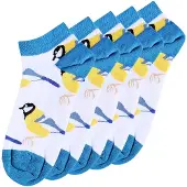 Unabux Chaussettes bleu / jaune / blanc