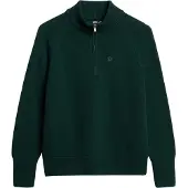 Superdry Classic Half Zip Sweater Vert L Femme