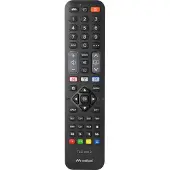 Meliconi 808042, TV, télécommande infrarouge sans fil, boutons, noir