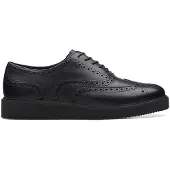 Clarks Chaussures brogues Glickly 2 femmes - Black Leather