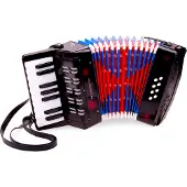 New Classic Toys Accordéon Noir - Jeux premier âge - Jeux d'éveil - Jouets musicaux
