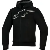 Alpinestars Chrome Superairflow Hoodie moto Noir/Blanc 2XL unisex