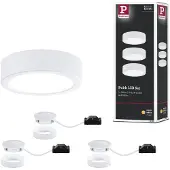 Paulmann Kit 3 spots saillie pour meubles Pukk - 12/230V - plastique - blanc