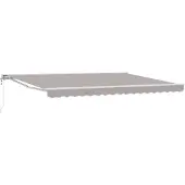 vidaXL Auvent Rétractable Électrique Gris Clair 4 × 3,5 M