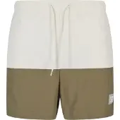 Karl kani Shorts de bain olive / blanc cassé