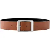 Bonprix Ceinture en cuir à boucle carrée