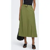 JDY Jupe 'Jdymilan Linen Hw Belted Skirt Wvn Dia 15366394' olive