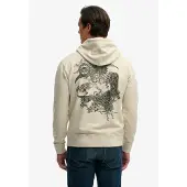 Superdry pour homme. M2014485A Sweat Tokyo Narrative Loose beige (XXL), Casuel, Coton