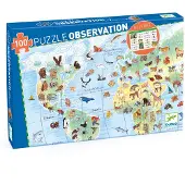Djeco Puzzle Les Animaux du Monde 100 pièces