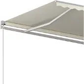 vidaXL Store manuel rétractable 500x300 cm Crème
