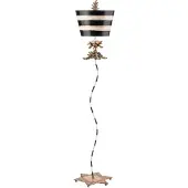 Elstead Lighting South Beach Lampadaire Noir, mastic et feuille d'or FB-SOUTHBEACH-FL