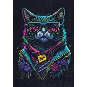 Bamyum Blackcat Bedruckter Gaming Teppich Chenille-Druck Maschinell Hergestellt 200 x 300 cm