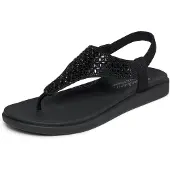 SKECHERS Tongs 'Meditation Luxe' noir
