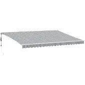 vidaXL Store automatique anthracite & blanc 500x350 cm