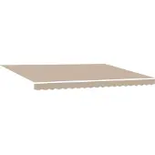 vidaXL Store à rallonge beige 450 x 300 cm en tissu et aluminium