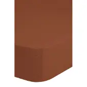 Bonjour Drap-housse Jersey 200x220 cm Terre cuite