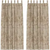 vidaXL Rideaux en velours avec tringles 2 pièces Champagne 260 x 140 cm Velours