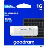 Goodram UME2 UME2-0160W0R11 Pendrive (16 Go, USB 2.0, blanc) (16 Go, USB-A), Clé USB, Blanc