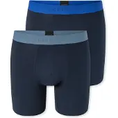 Schiesser Boxers ' 95/5 Organic Cotton ' bleu foncé