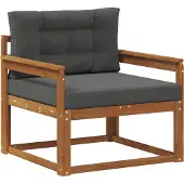 vidaXL Sofa de milieu extérieur Bois d'Acacia Massif Naturel