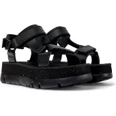 Camper pour femme. K201037-024 Sandales en cuir Caterpillar noir (37), 3 à 5 cm, Velcro, Casuel