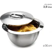 Karl Weis Bol isotherme avec couvercle Ø 30 cm, 3 L, inox