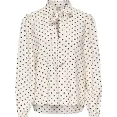 ONLY Chemisier 'ONLMaizee' noir / blanc naturel