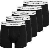 Only & Sons Boxers 'Fitz' noir / blanc
