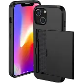 IMoshion Coque arrière avec porte-cartes Apple iPhone 13 - Noir