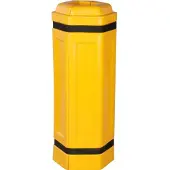 DANCOP Säulenschutz achteckig für Pfosten B150xT150 mm gelb B435xT390xH1000 mm
