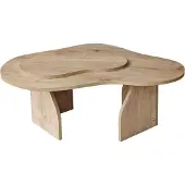 Skye Decor , Melted - Sapphire Oak, table basse, panneaux de particules 100 % mélaminés, chêne saphir, 105 x 65 x 35 cm