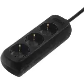 Hama 30391 bloc 3 prises 18,0 cm noir