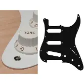 Boston ST-113-W plaque de protection simple pli pour guitare style ST, blanche