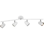 RL Spot LED TOULOUSE 3,5 W, 3000 K, 400 lm, métal blanc chromé, dimensions : 17 x 78 x 9 cm, IP20,