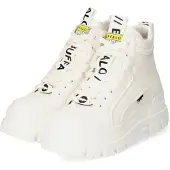 Buffalo Bottines à lacets 'Aspha' jaune / noir / blanc / blanc cassé