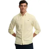 Superdry Chemise jaune / blanc