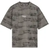 We fashion T-Shirt gris foncé / noir / blanc