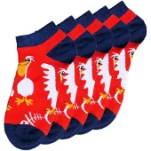 Unabux Chaussettes bleu foncé / jaune / rouge / blanc