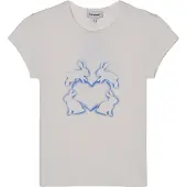 Balmohk T-shirt bleu / blanc