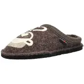 Haflinger Pantoufle beige / beige chiné / chocolat