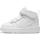 Nike Chaussure Court Borough Mid 2 pour bébé et tout-petit - Blanc | Taille 18.5