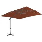 vidaXL -schwimmendes Parasol mit Aluminiumpol 400x300 cm Terrakotta -gelöscht